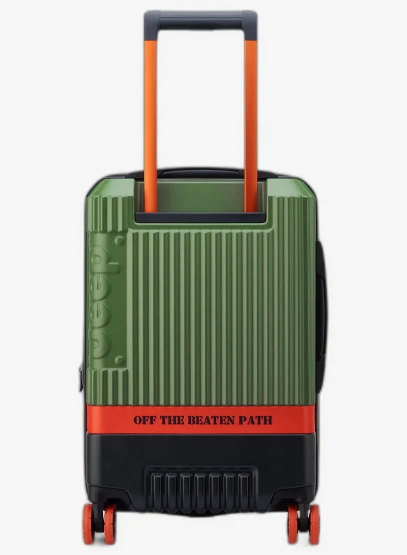 Jeep  JH001A 55 Cm Hardcase 4-Double Wheeled Expandable Cabin Luggage Trolley Case - Green  | Best Price UAE